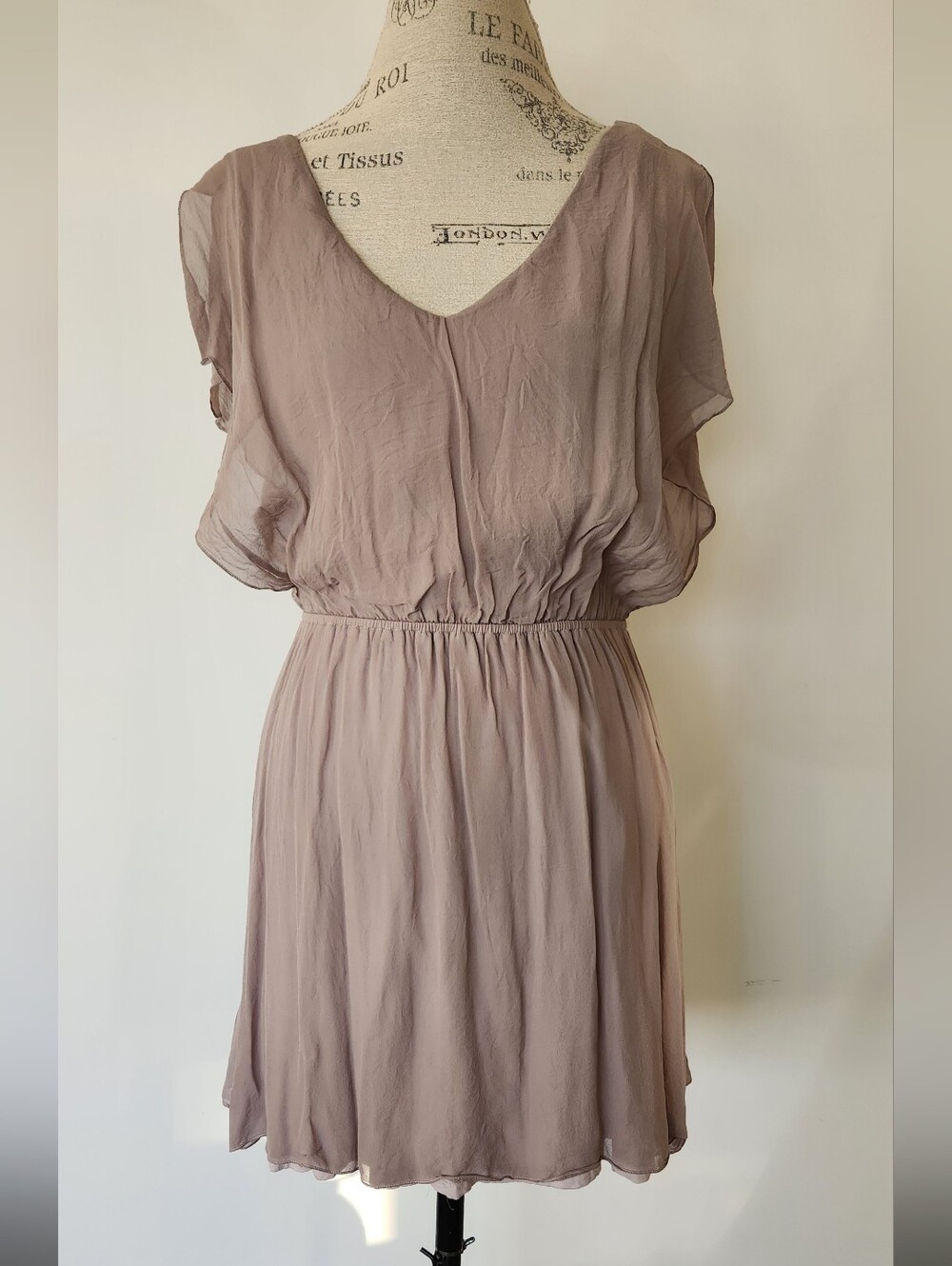 Alice + Olivia Flowy Silk Mini Dress